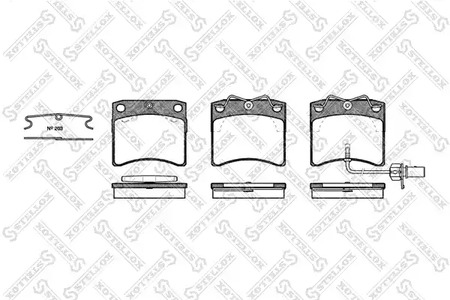 396 011-SX STELLOX Колодки дисковые передние